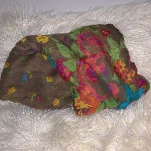 Infinity floral scarf